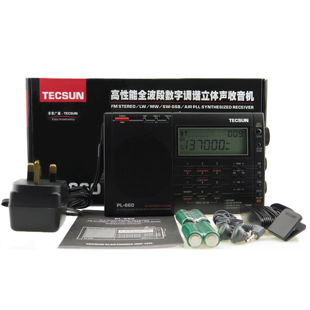 TECSUN PL-660 Portable Radio High Quality With FM Stereo MW/LW/Shortwave SSB World Band Receiver