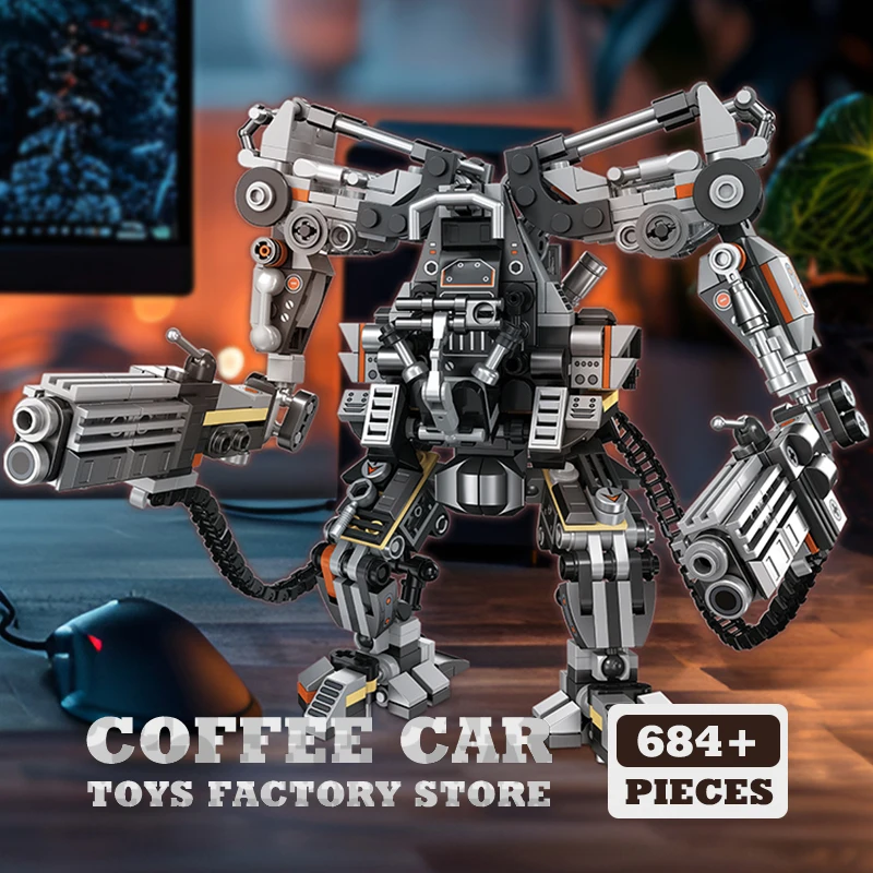 

Sci-Fi Mech Warrior MOC Bricks Toys Battle Mecha Suit Model Movie Armor Robot Building Blocks Action Figures Gifts for Kid Adult