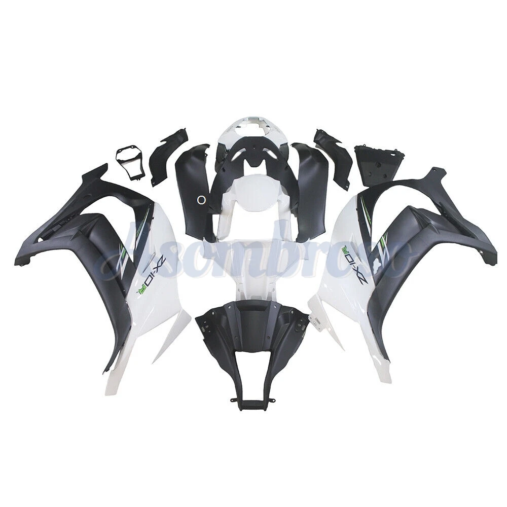 Full Custom Paint Bodywork for Kawasaki Ninja 636 ZX10R 2011 2012 2013 2014 2015 - ABS Custom Fairings Kit with Design