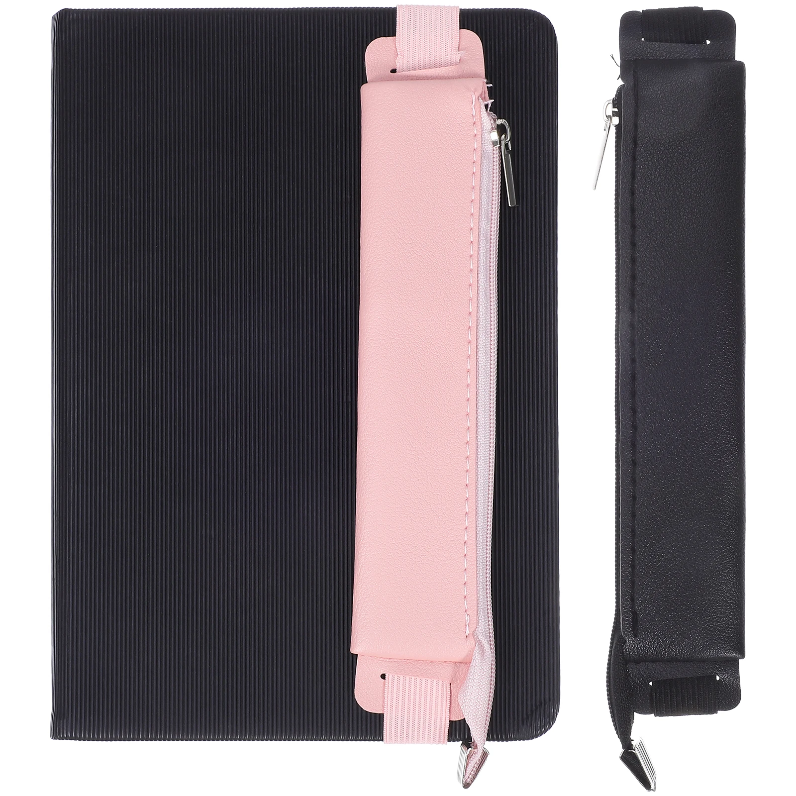 

2 Pcs Pencil Case for Office Supplies Stationery Cute Pink Storage Notebook Pouch Elastic