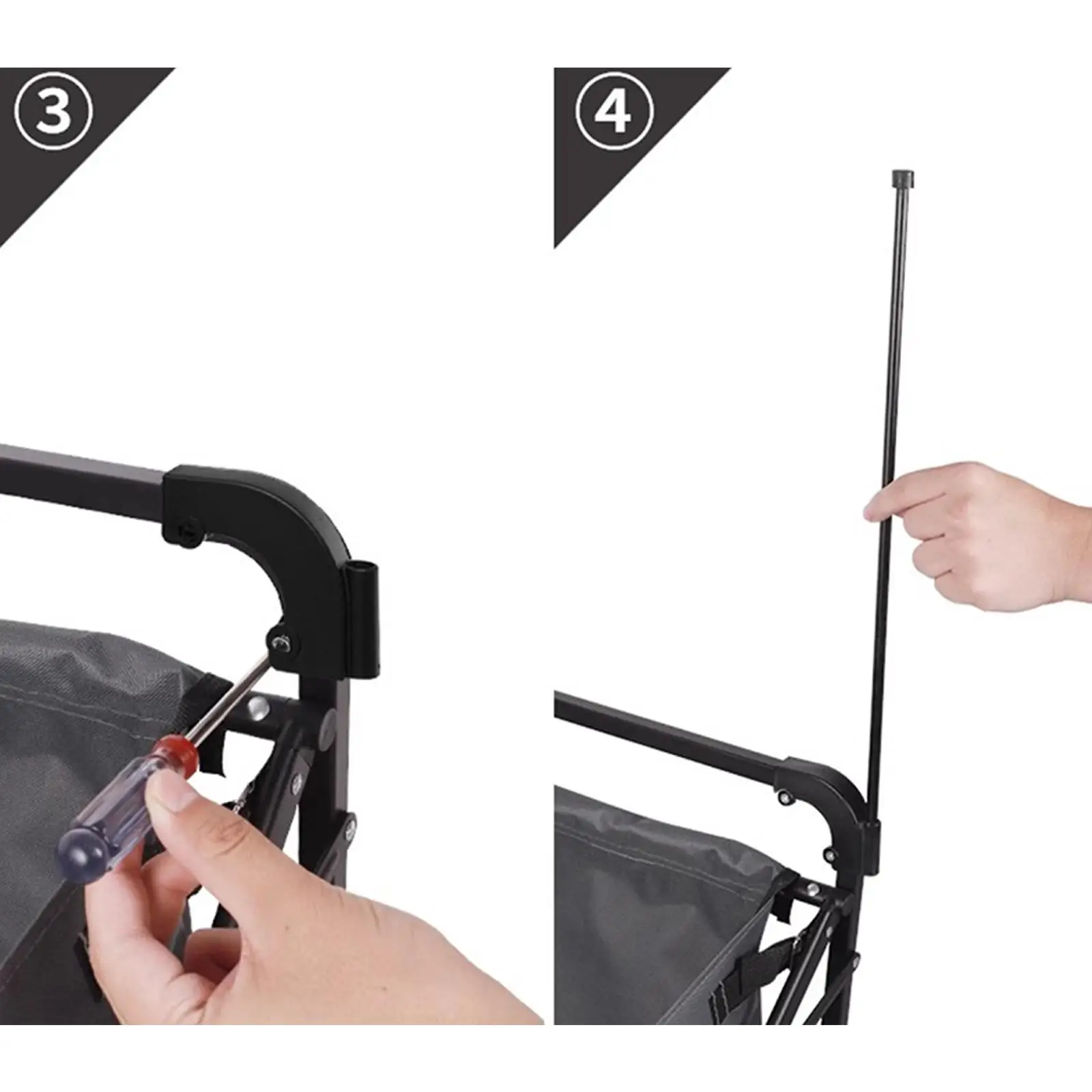 Roof Install Spare Replacement Brackets for Camping Folding Cart Canopy Top Holder PP Nylon for Outdoor Wagon Tent Accessories