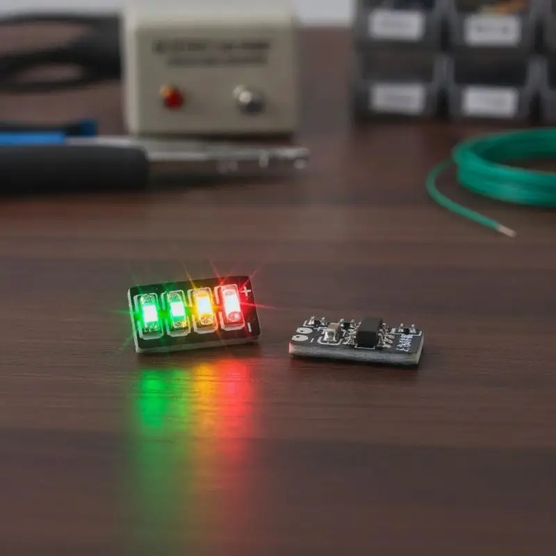 2/5/10Pcs 1S Li-ion Battery Capacity Indicator LED 3.7V-4.2V Accurate Tester for Small Medical Portable Devices
