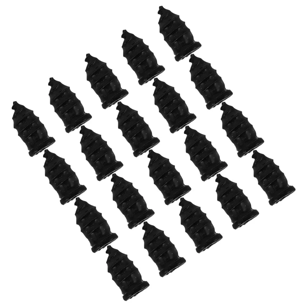 20Pcs Motorcycle Tire Repair Plugs Vacuum Tire Repair Kit Rubber Mushroom Plugs Quick Seamless Fix for E-Scooter Atv Truck