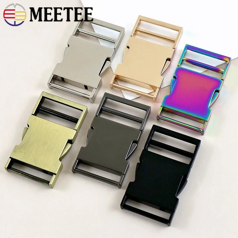 

3Pcs 25/32/38mm Metal Buckles Bag Strap Release Buckle Belt Fastener Clasp Backpack Safety Snap Hook Accessories for Handbags