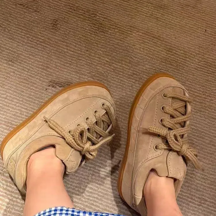 

Кожаные туфли для пухлых хлеба, весна-осень 2021, новые туфли Форрест Гамп на платформе для пар