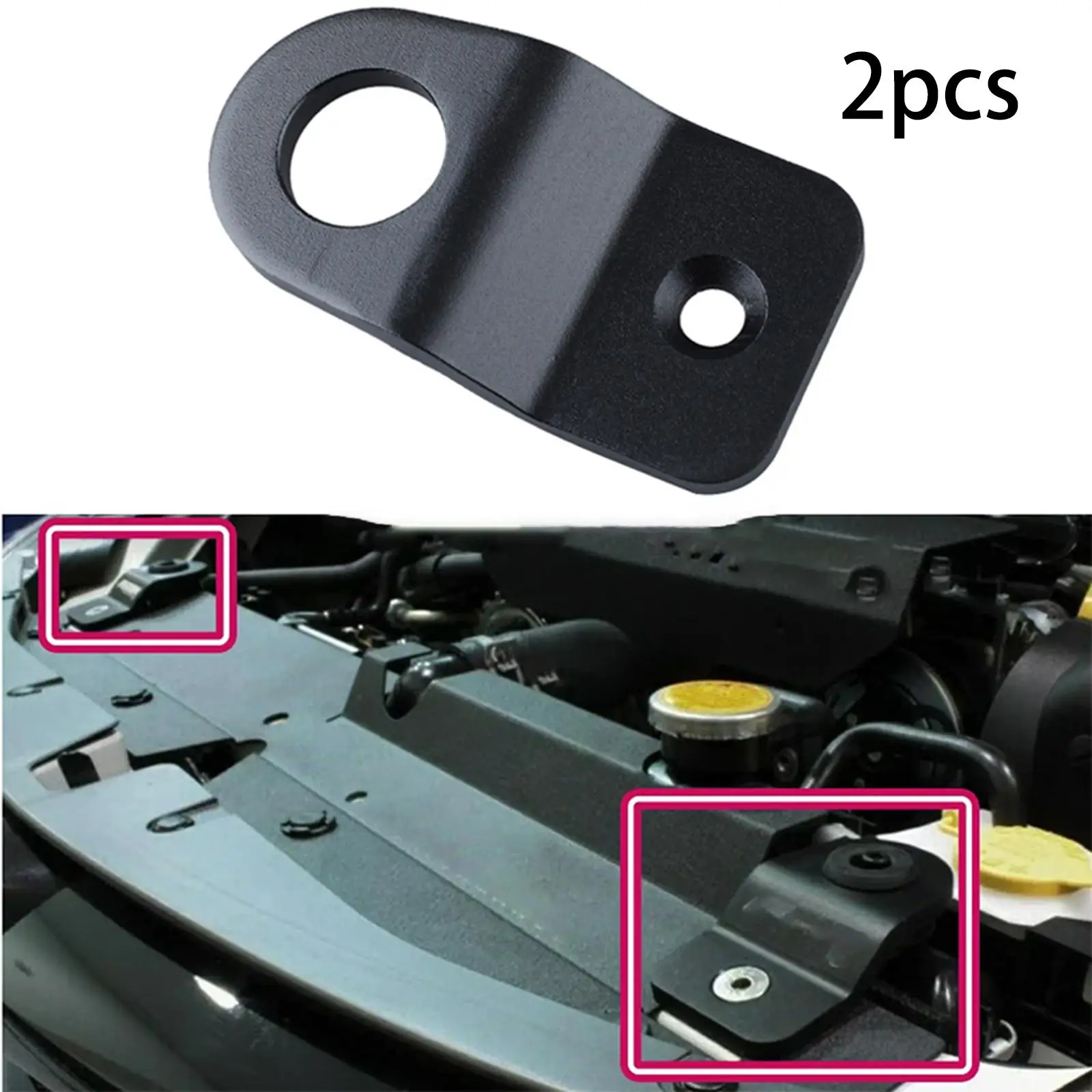 2x Engine Water Tank Radiator Bracket,Accessories Replacement Automotive Parts 3