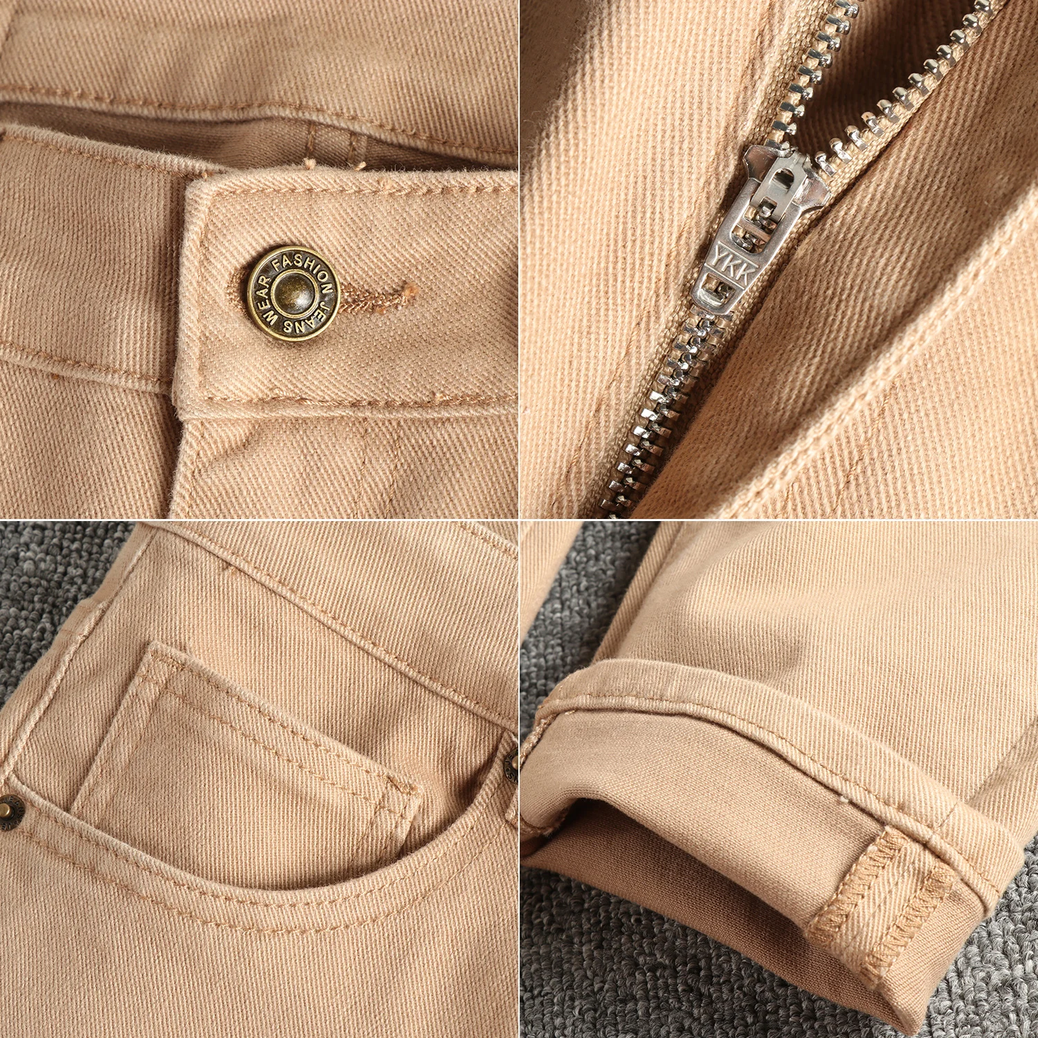 Witte denim jeans met rechte p - Street Fashion Com recensie en prijs