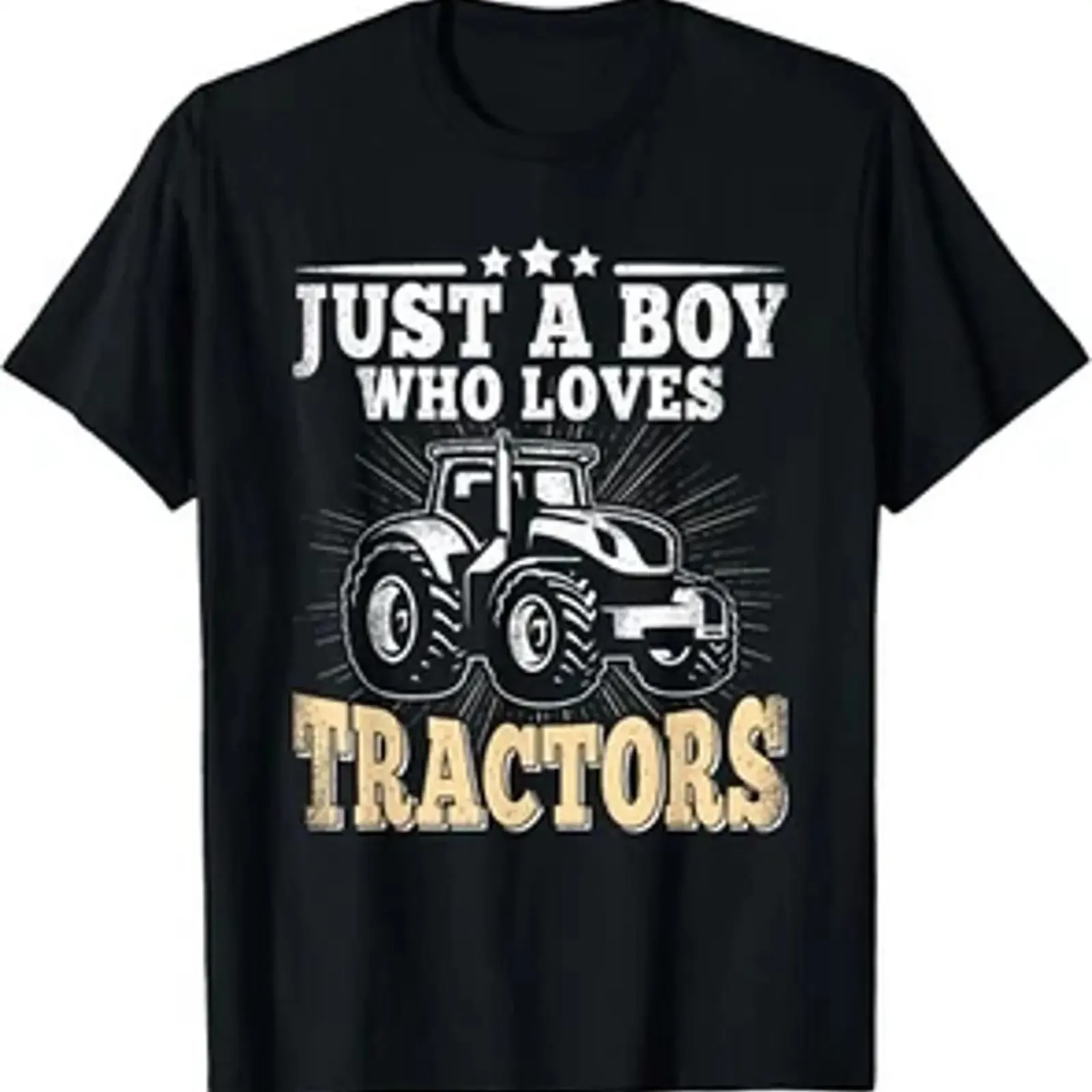 Футболка Just A Boy Who Love Trattori Agricoltore Agricoltura Regalo, винтажная, с эффектом потертости, унисекс, с графическим принтом, слегка комфортная.