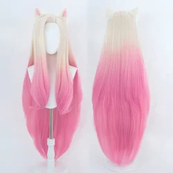 Anime 100CM Cosplay Wigs Cosplay Blonde Mixed Pink Heat Resistant  Hair Pelucas