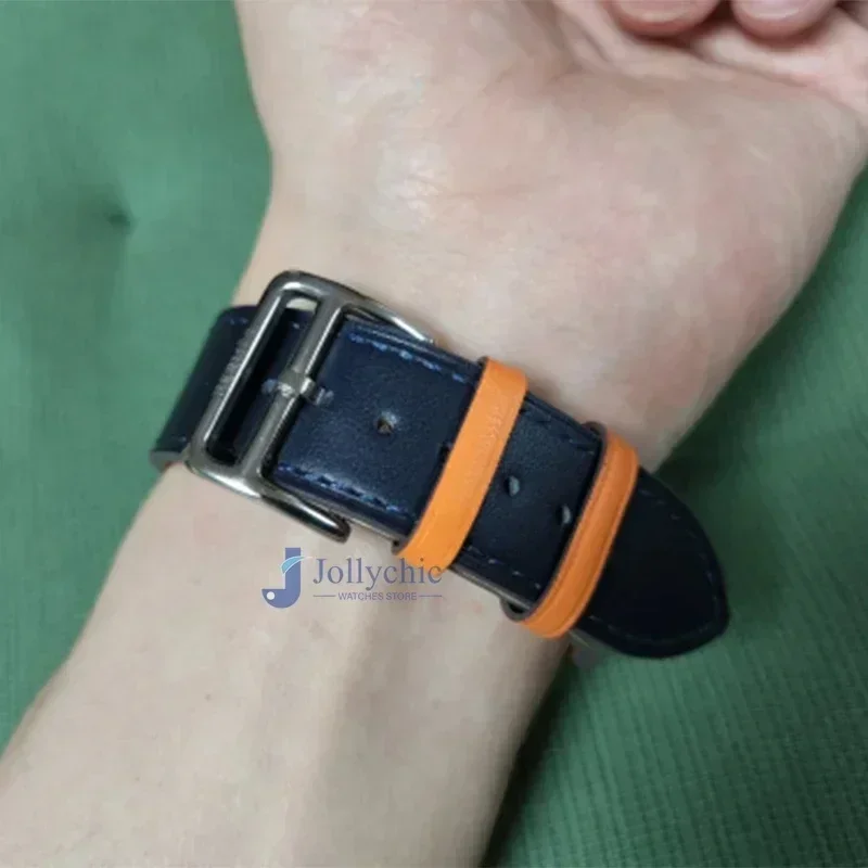 No Gaps Strap For Samsung Galaxy Watch 6/5/4 40mm 44mm 5Pro 45mm Leather Quick Fit Band for watch 6/4 Classic 47 43mm 46 42mm image 5