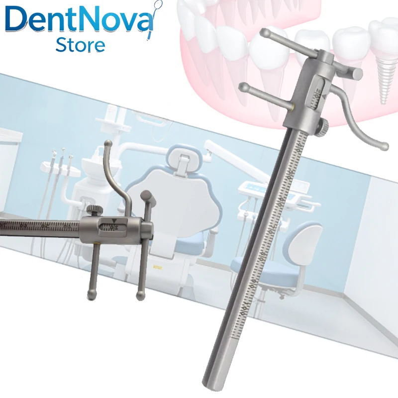 

Dental Sliding Caliper 0-100mm Oral Surgery Gauge for Chin Indicator Orthodontic Measuring & Implant Dentist