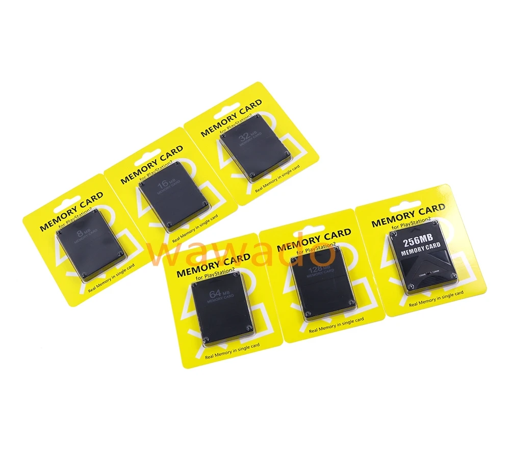 15pcs For Sony Playstation 2 PS2 8/16/32/64/128/256MB Expansion Suitable SD Memory Card Black