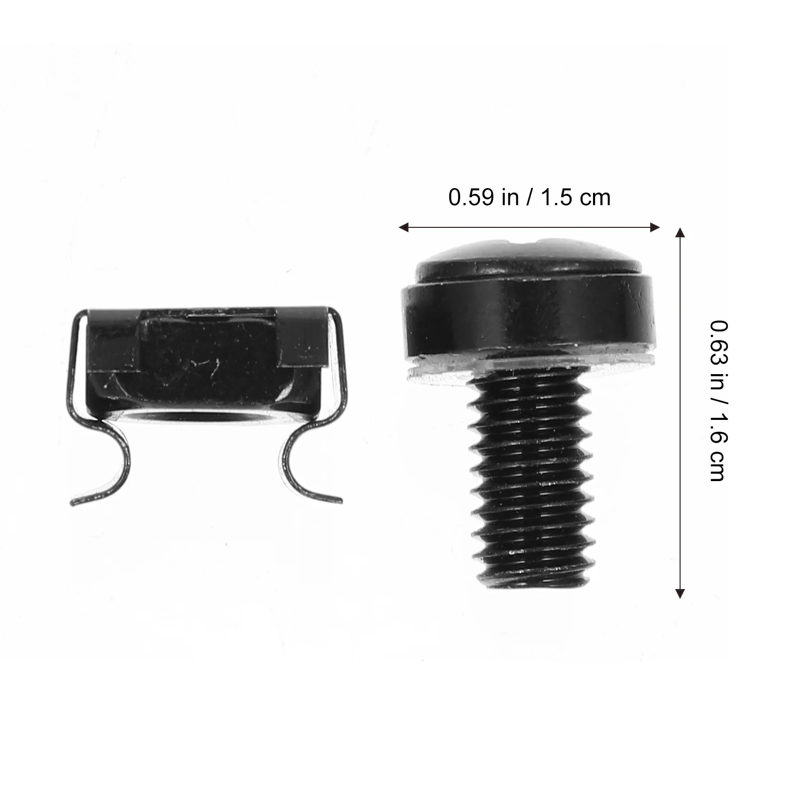 

50Sets Cage Nuts and Screws High Strength Rust Resistant Durable for Machine Rack Mount Professional Use Cage Nuts