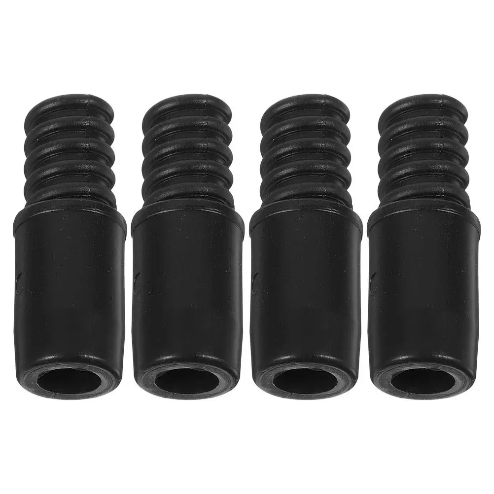 4 Pcs Replacement Broom Tips Mop Handle End Cap Threaded Head Sweeper Accessory Kit for Poles Ends Replacements
