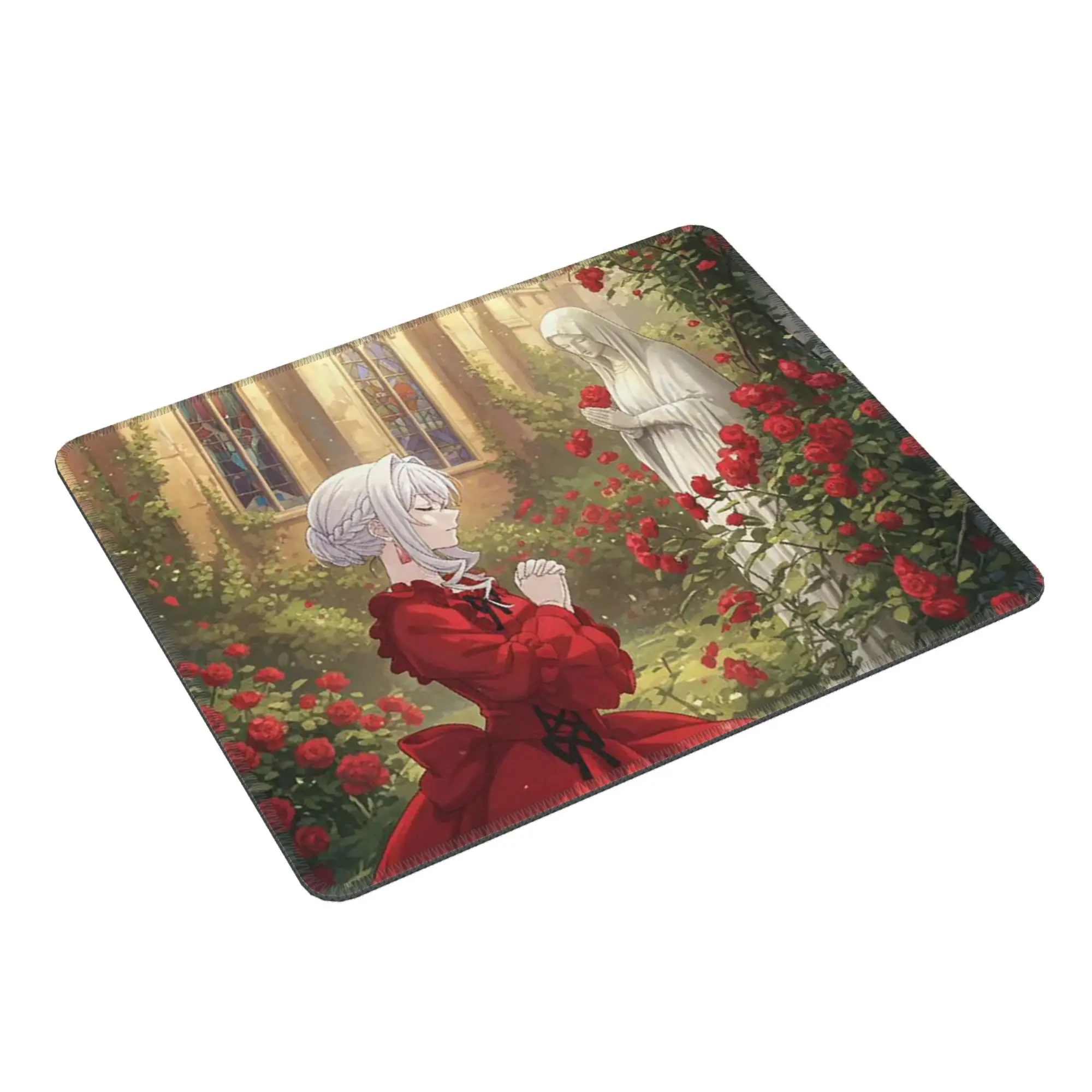 May I Ask for One Final Thing Anime Scarlet Mouse Pad Computer Keyboard Mouse Mat Gamer PC Laptop Desk Mat Office Table Mats