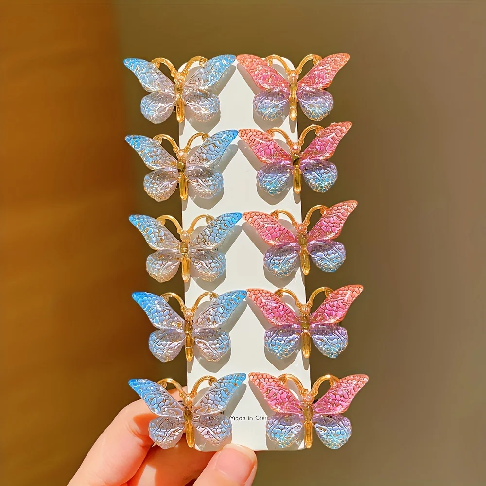 10 Sweet Butterfly Hair Clips