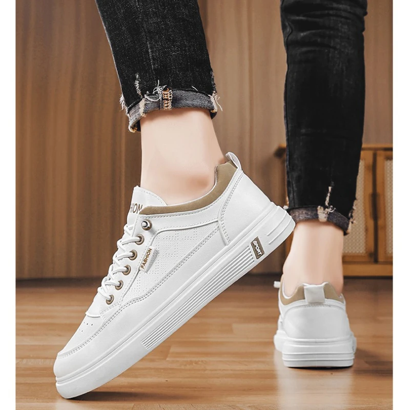 

Best-selling Casual Sports Shoes Design Large-sized Low-top Round-toe White Sneakers Fashionable Sneakers for All Seasons