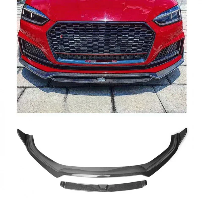 

Для Audi A5 S5 B9 Sline 2017-2019: Передний сплиттер (губа) бампера в стиле KB из карбона