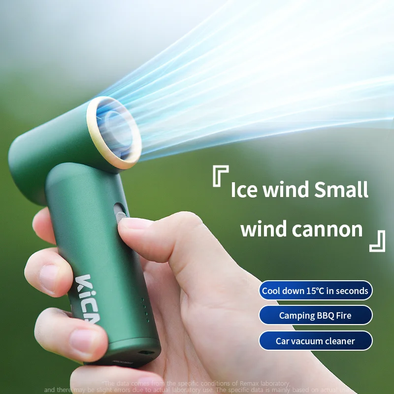 KICA 3000mAh Mini Turbo Jet Fan Turbine Outdoor Jet Brushless Motor Portable Handheld Fan Cooling Appliance Blower