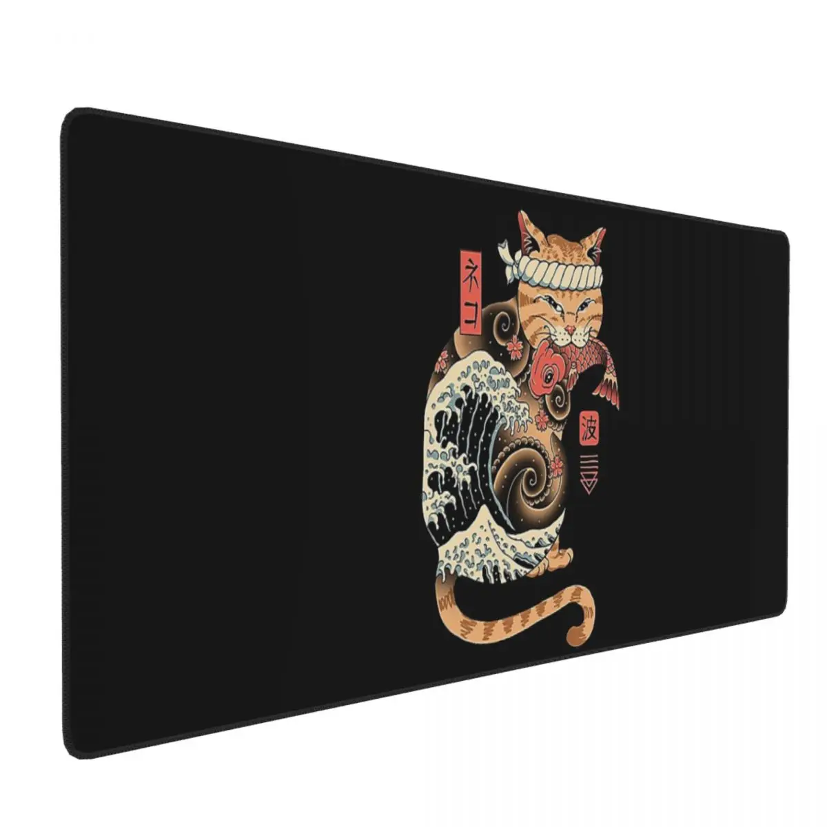 Catana Cats Retro Samurai Yakuza Holder Large Mouse Pad Computer Keyboard Mouse Mat Gamer PC Laptop Desk Mat Office Table Mats