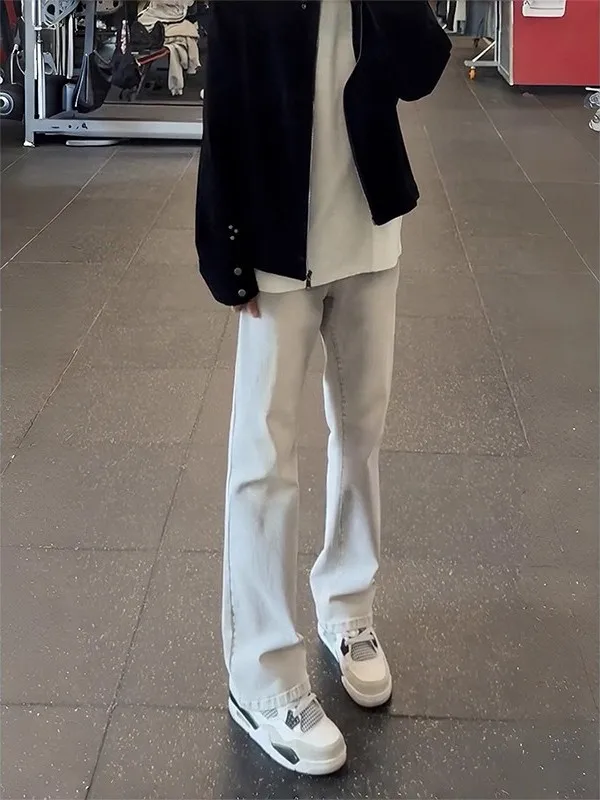 

Мужские джинсы Waed e ey American High Street Vibe, осенне-зимние, с флисовой подкладкой, прямые, слегка расклешенные брюки