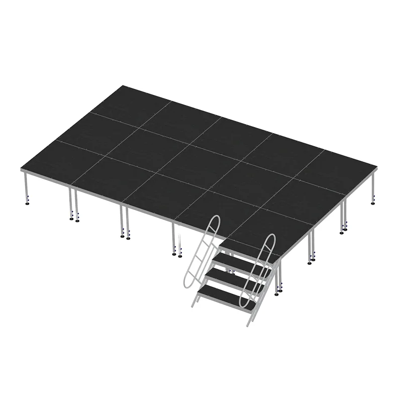 【Durable Using】Factory Price Portable Outdoor Event Aluminum Alloy Modular Foldable Stage For Weddings And Parties