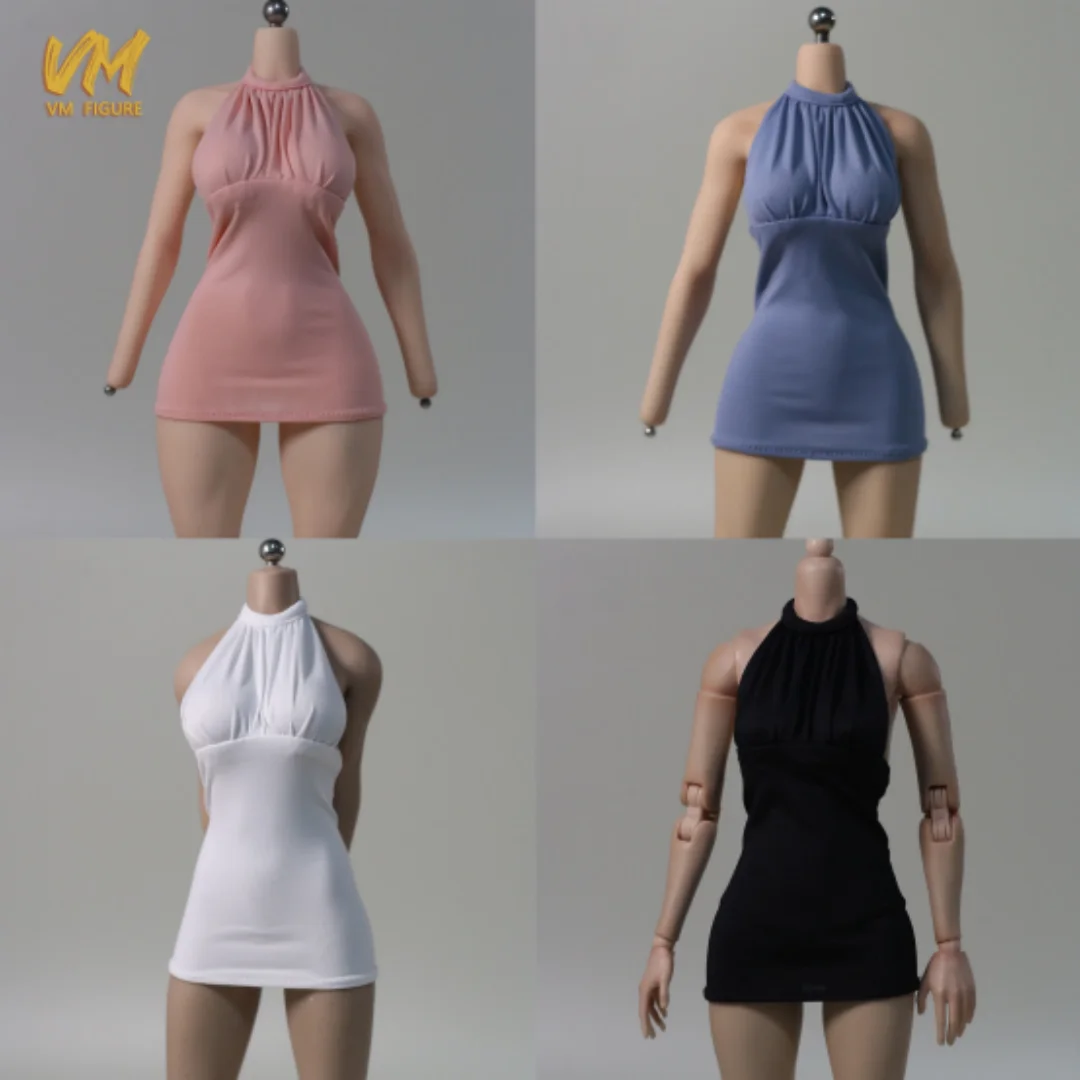 1/6 مقياس أنثى الجندي الرسن الرقبة فستان قصير مثير الساخن فستان مرن نموذج ل 12 ''عمل الشكل الدمى TBL53 AT203 VCD01 #1