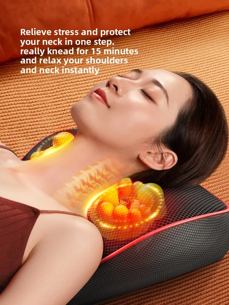 Electric Kneading Full Body Massage Pillow Lumbar Cushion Cervical Shoulder Waist Back Chinese Gift - view 4
