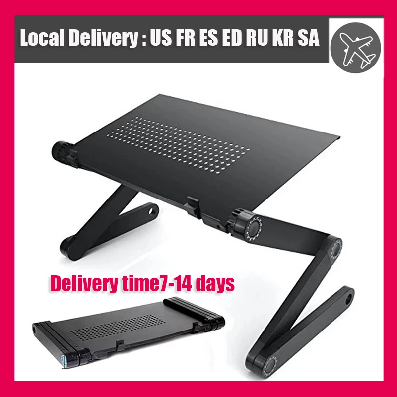 Multifunctional Laptop Stand Folding Portable Notebook Computer Table Lapdesk for Sofa TV Bed PC Desk Stand Adjustable