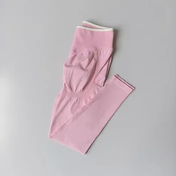 Seamless High-Waist Workout Leggings 3 Peach Butt Yoga Pants, High-Waisted Butt-Lifting Fitness Pants for Women, Highly Elastic Quick-Drying Tight Leggings for Workout 3