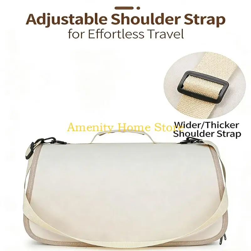 

F26C Ventilated Pet Carriers Size for Small Pet Water Resistant Featuring Adjustable Strap Oxfords Materials