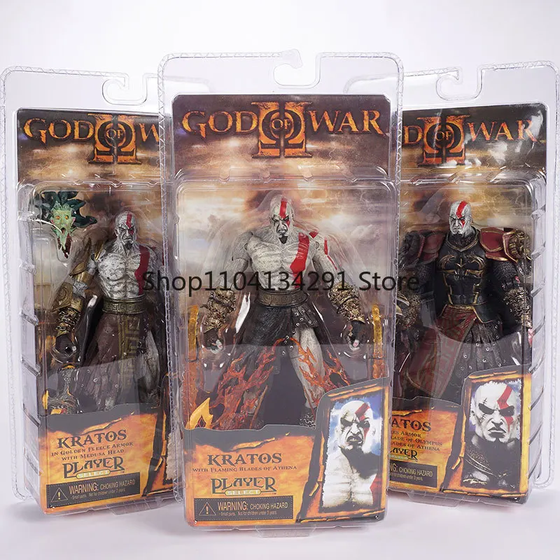 

Original Classic Game NECA God of War II Kratos Wearing Ares' Armor W Black Edition Collectible Figure Gift