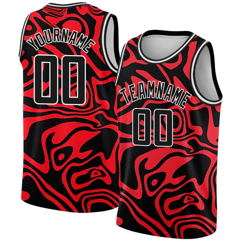 

Custom Name Graffiti Gradient Basketball Jersey Shirts For Men Retro 3D Printed Harajuku Summer Sport Sleeveless Tank Top Vest