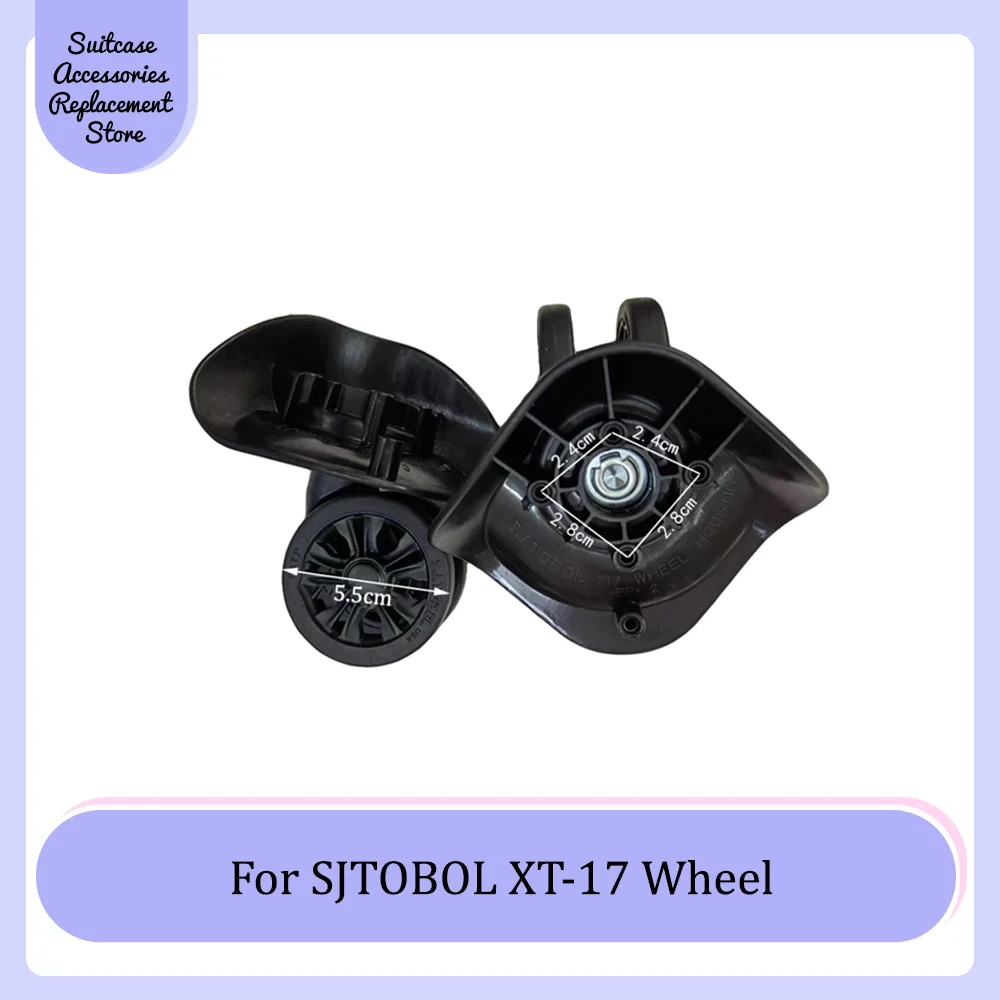 

For SJTOBOL XT-17 Universal Wheel Replacement Trolley Suitcase Smooth Silent Shock Absorbing Durable Roller Accessories Wheels