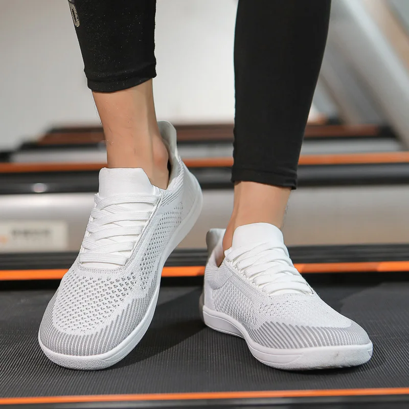 

Wide Toe Men Shoes Breathable Knitted Mesh Comfortable Barefoot Casual Versatile Soft Sole Wide Last Shoes Walking Shoe Sneakers