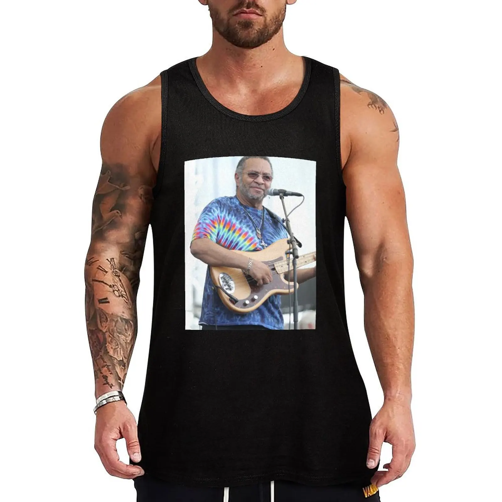 

George Porter Jr The Funky Meters Photograph Tank Top Lightweight Basic Tank Top Cotton Casual Undershirt
