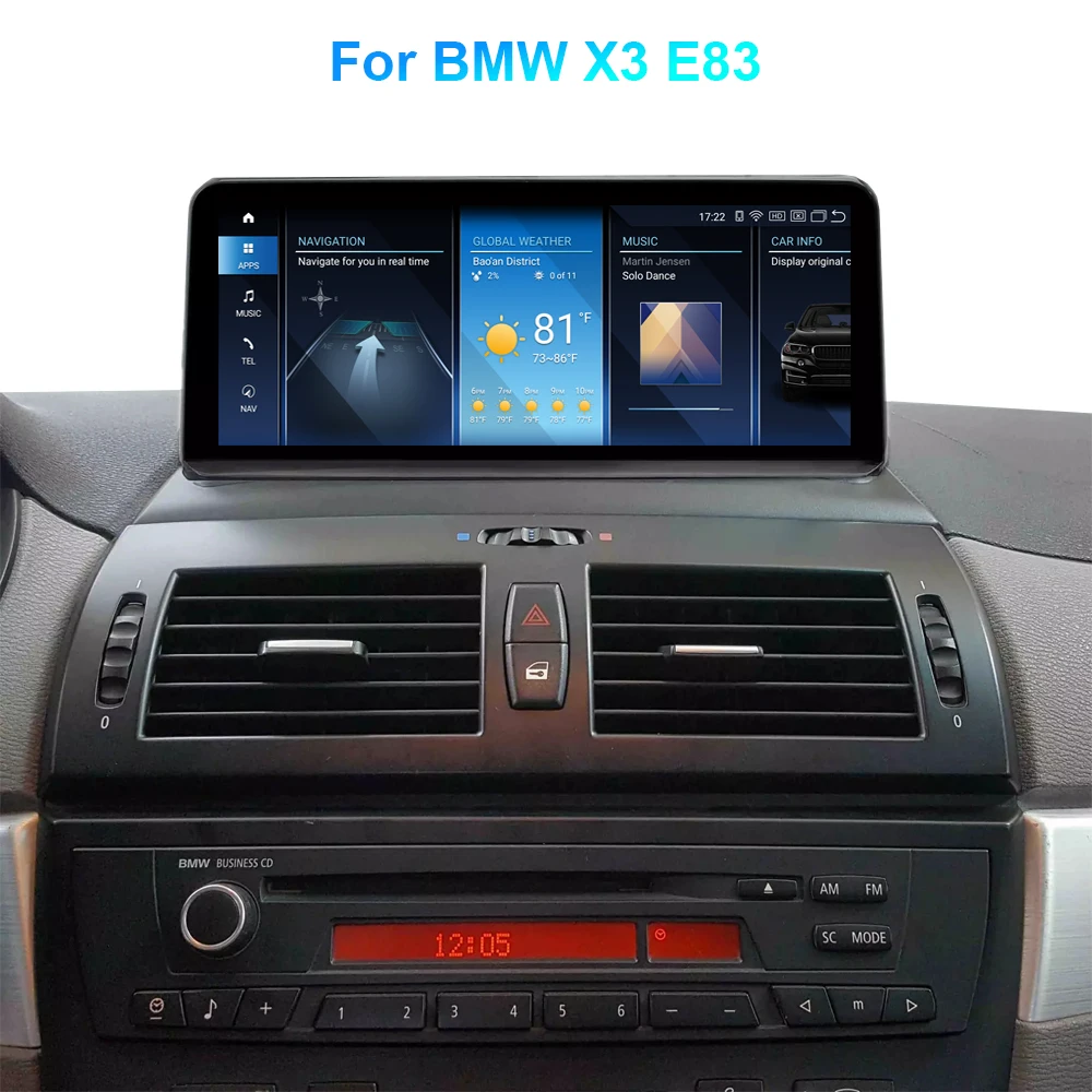 Drahtlose Carplay Android Auto Auto Radio Stereo Für BMW X3 E83 2004-2009 mit OEM Multimedia Player GPS Bluetooth navigation Einheit – Detail 5
