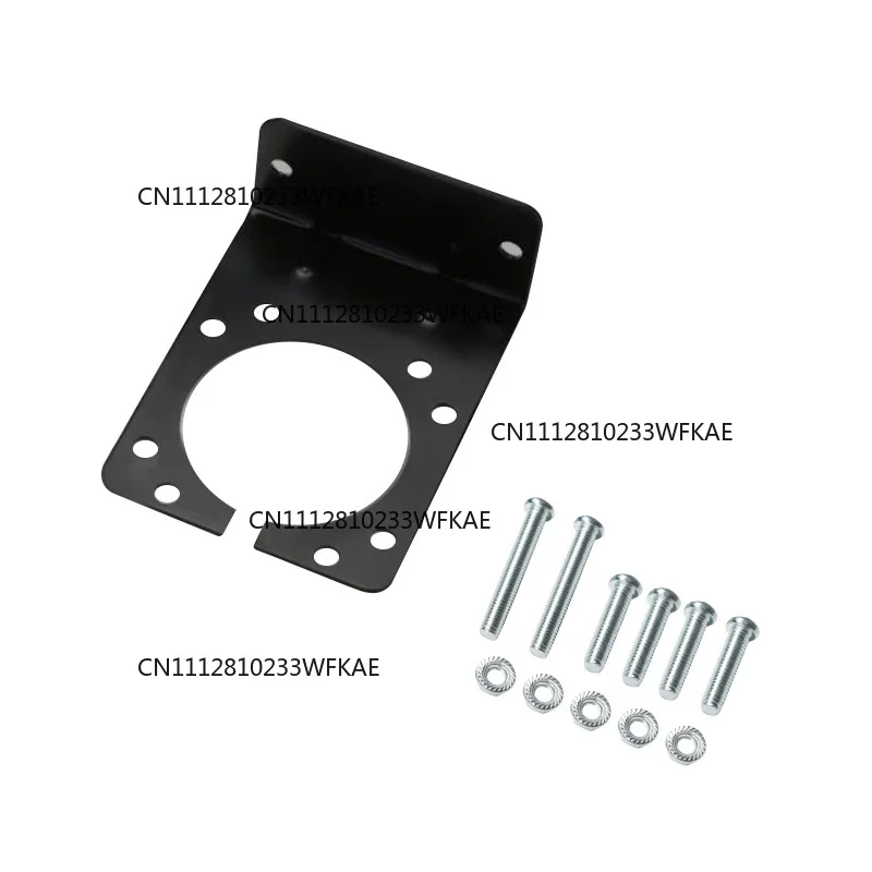 Suitable for 7-pin RV socket cable with bracket, American steam card connector multi-function trailer extension harness plug
