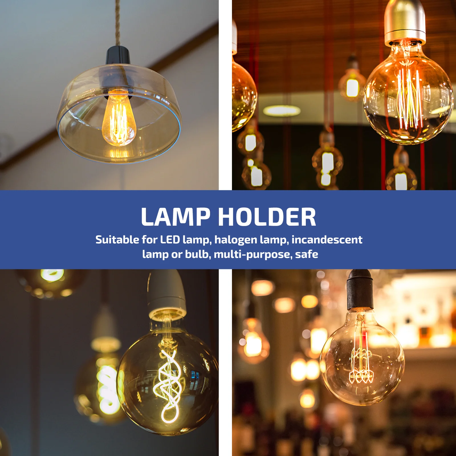 6 Pcs Lampholder Converter B to Socket B15 E14 Light Base Adapter LED Plastic Bulb