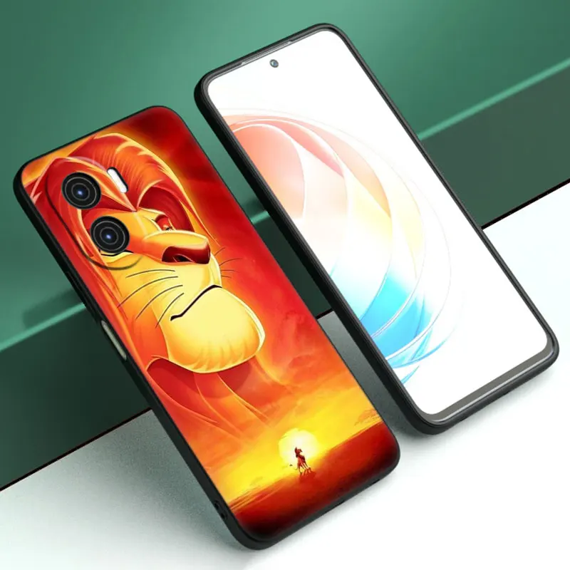 Lion King Simba Cartoon Cover Black Case For Huawei Nova 11 Pro 12 10 9 8 Pro 11i 8i 7i 11SE 10SE 9SE Y91 Y90 Y71 Y70 Y61 Y60