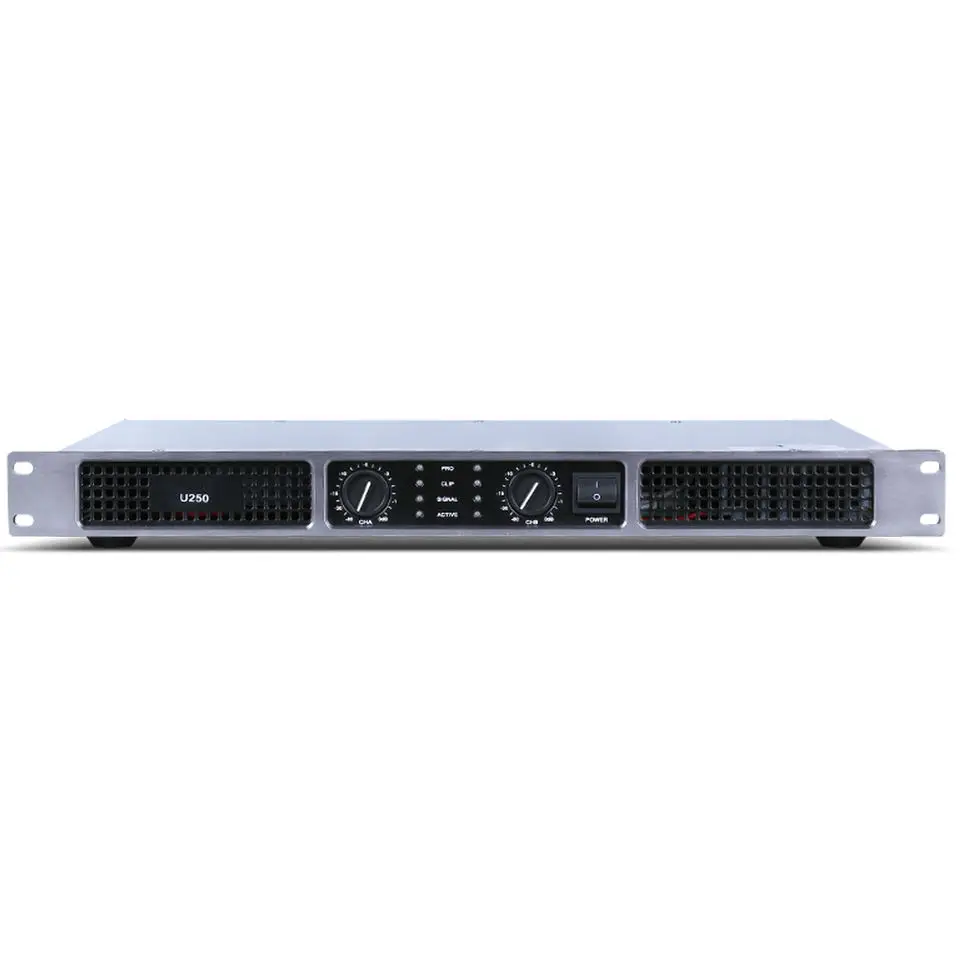 300W*2 Audio Power Amplifier 1U Professional High Power Amplifier For Conference Home Theater Stage DJ Band Performance Pro