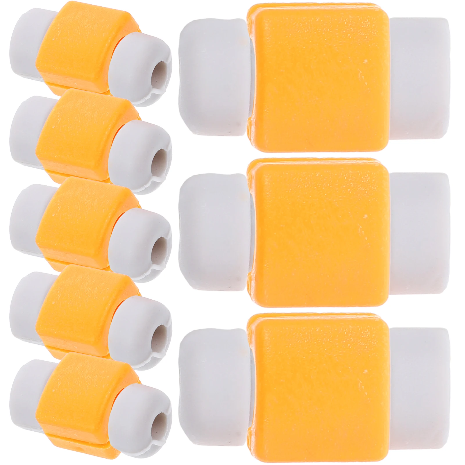 

10 pcs Cable Protector Anti-Break Usb Data Line Cord Saver For Cables Durable Abs Silicone Colorful Ends