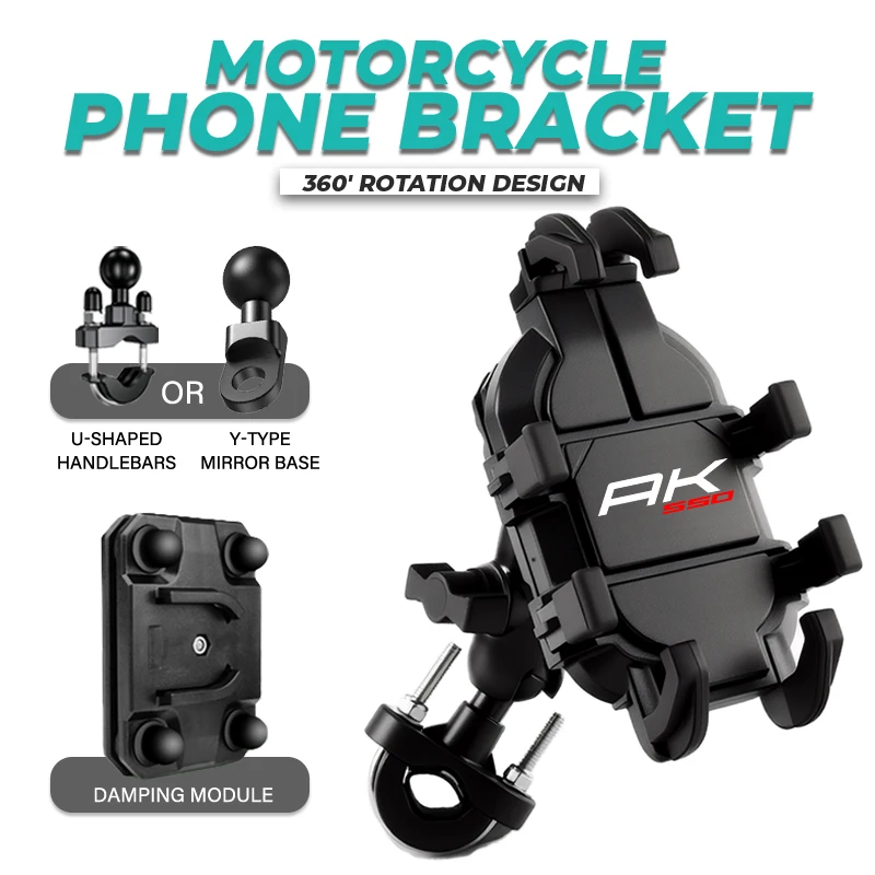 

Universal Motorcycle Handlebar Holder Riding Bracket Shockproof For KYMCO Booster 50CC Spirit AK550 CT250 CT300 DOWNTOWN