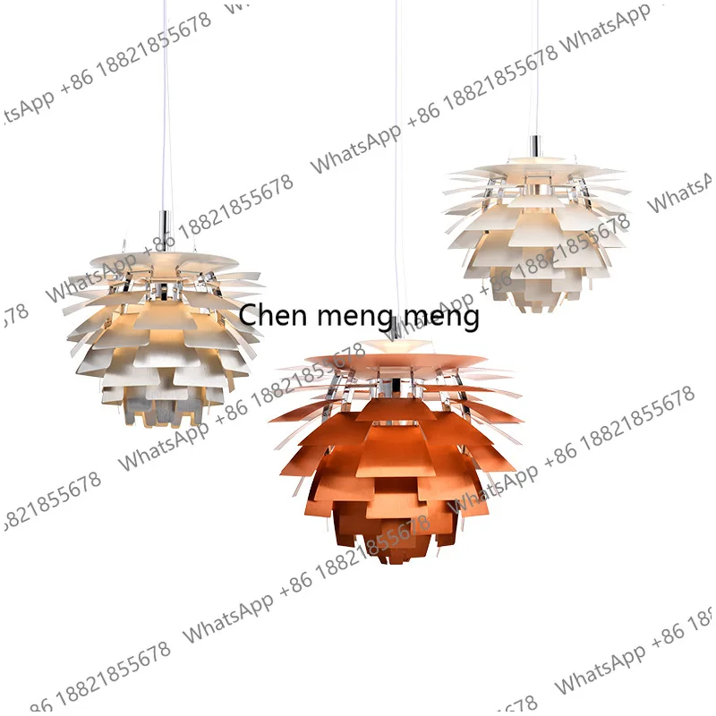 

Nordic restaurant chandelier, living room study bedroom villa hotel art lamp