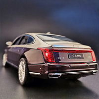 1/24 Hong Qi H9 Alloy Luxy Car Model Diecast Toy Vehicles Metal Car Model High Simulation Sound Light Collection Childrens Gifts
