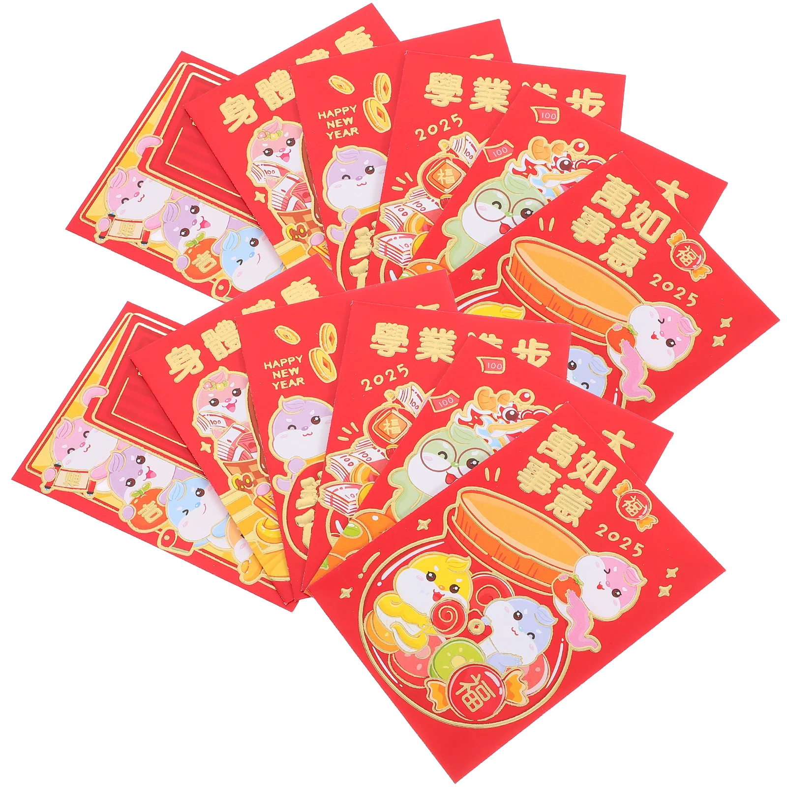 36 Pcs Year of The Snake Red Envelope Traditional Packet Spring Festival Present Money Chinese New Packets Bag