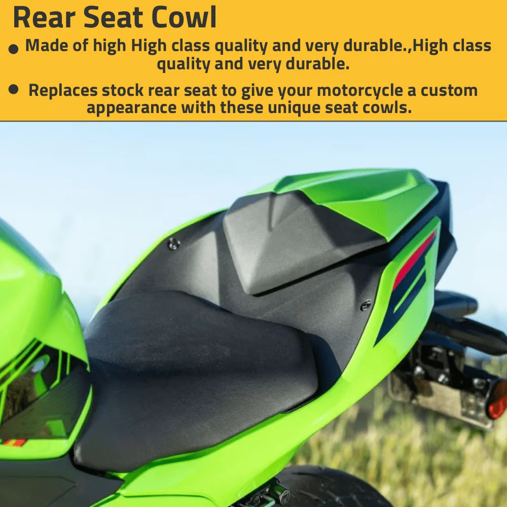For Ninja 500 Rear Seat Cover Cowl For Kawasaki Ninja500 Z500 SE 2024 2025 2026 Passenger Pillion Fairing Motorcycle Accessories