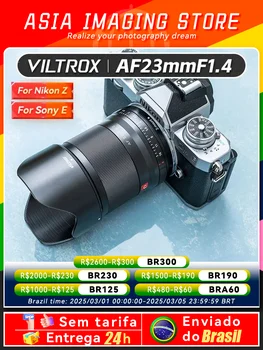 【There il Brasile】Viltrox AF 23mm F1.4 Obiettivo della fotocamera APS-C con messa a fuoco automatica per Sony E ZVE10 A6700 Fujfiilm XF Nikon Z Schermo Z6 Z8 23 1.4