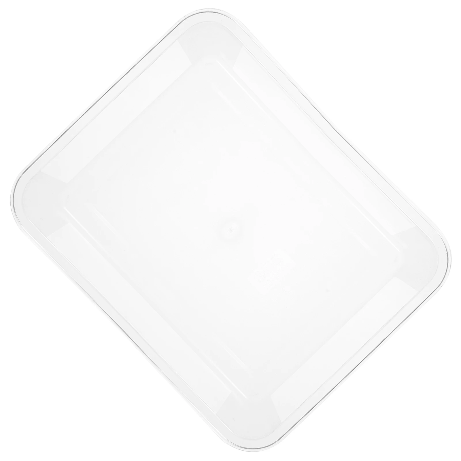 

Acrylic Tray Clear Serving Large Cold Dish Platter Decorative Organizing Trays Smooth Edge Banquet Party Use