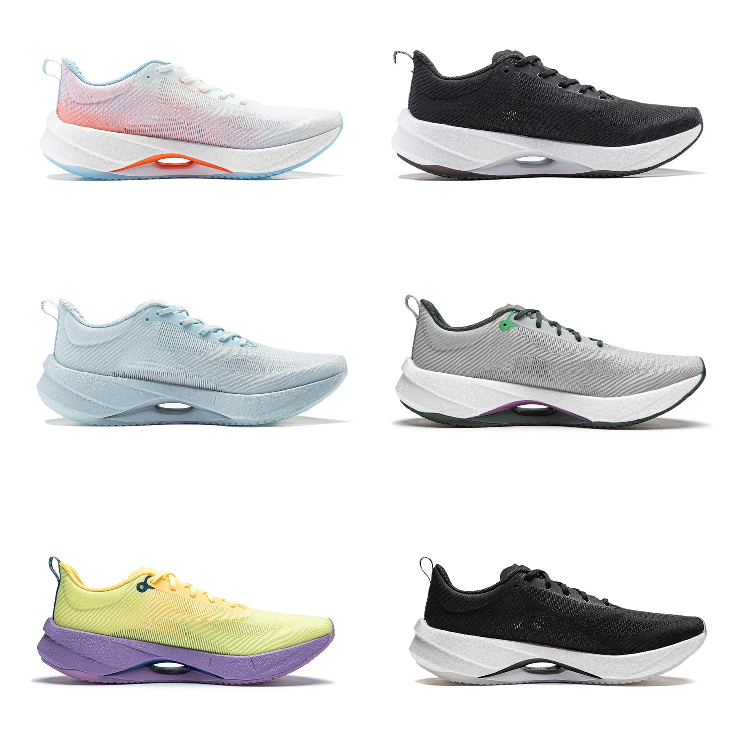 Li-Ning Women SUPER LIGHT 21 Running Shoes BOOM FIBER Cushion Breathable Sneakers Anti-slip Wearable Comfort Sport Shoes ARBU002